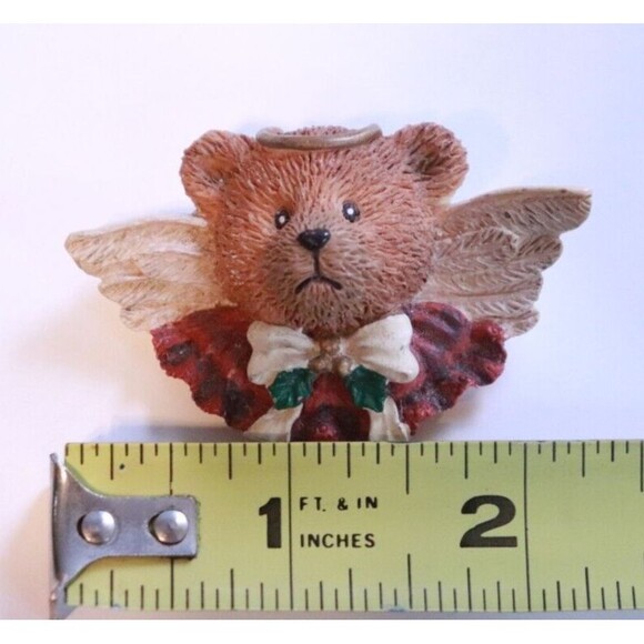 Hallmark Bear Angel Pin Brooch Vintage - Picture 3 of 3